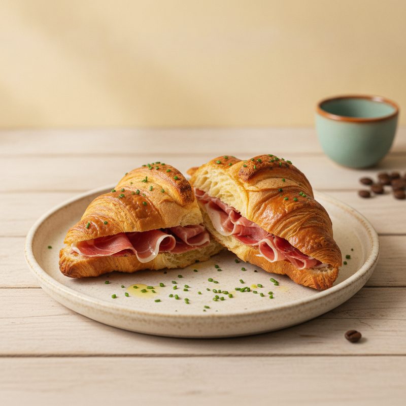 Croissant Relleno (Jamón Serrano)